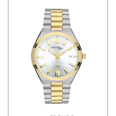 Den Moment genießen Dank edlem Bicolordesign, praktischer Datumsanzeige bei 3 Uhr und besonders kratzfestem Saphirglas i...