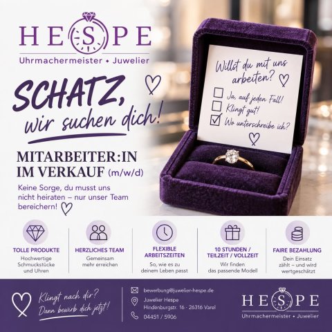 ? Wir haben da eine ziemlich wichtige Frage … Willst du mit uns arbeiten? ? Keine Sorge – Ringe tauschen müssen wir da...